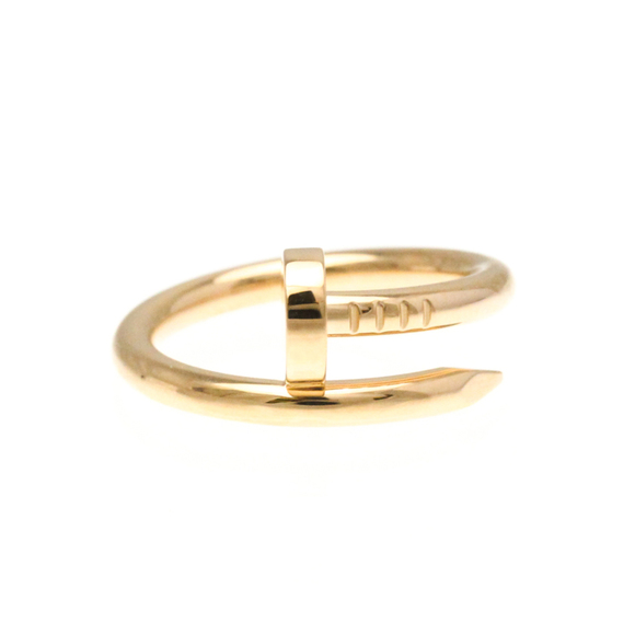 CARTIER Pink Gold (18K) No Stone Band Ring Size 7.25 #55 - Picture 1 of 9